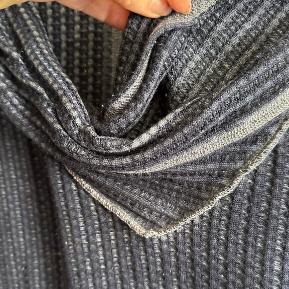 FREE PEOPLE | Purple Wildcat Thermal Waffle Knit, crossover cowl Neck | Small - Picture 4 of 7